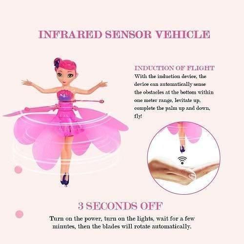 Magical Flying Fairy Doll For Kids With Hand Sensors