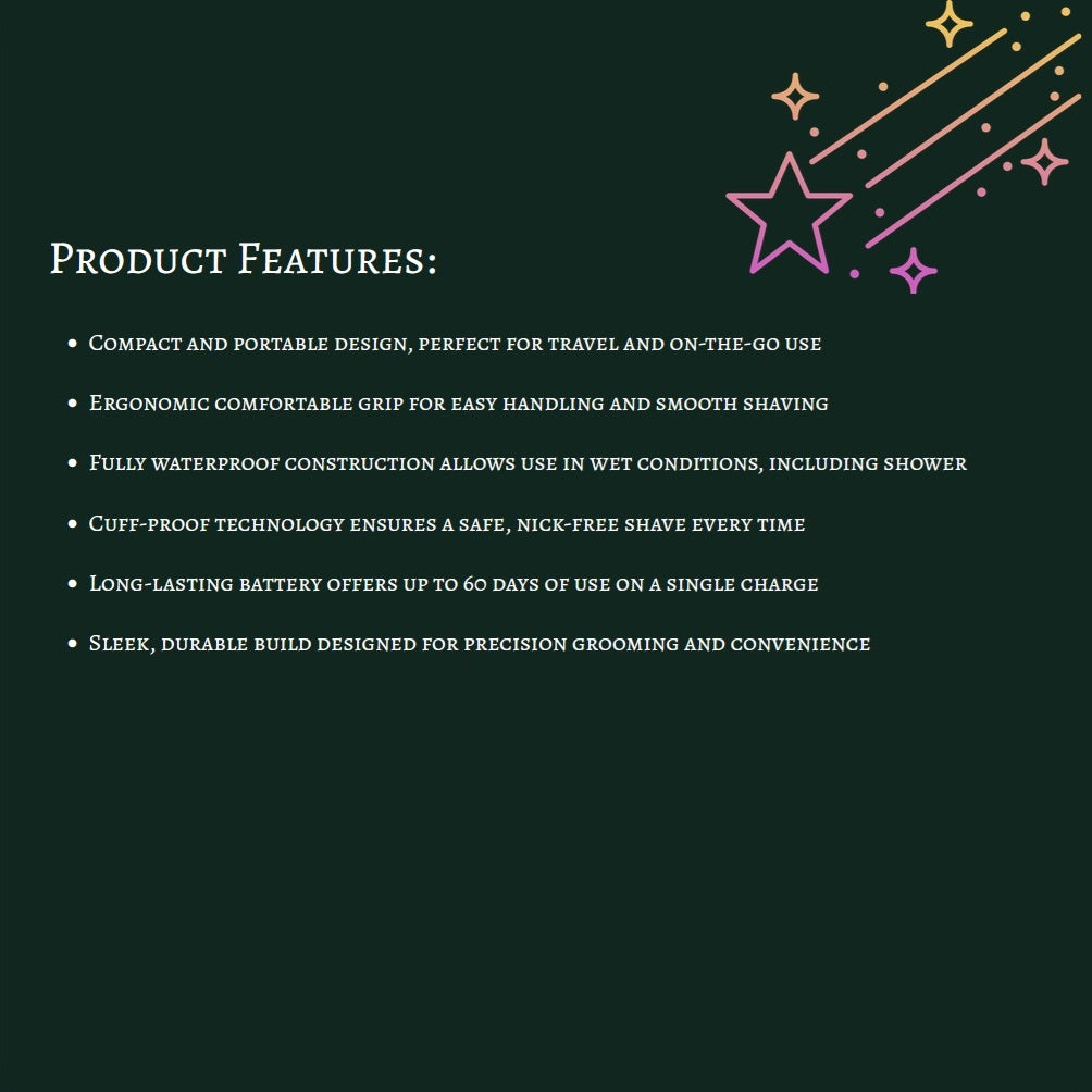 Mini Electric Shaver For Men & Women
